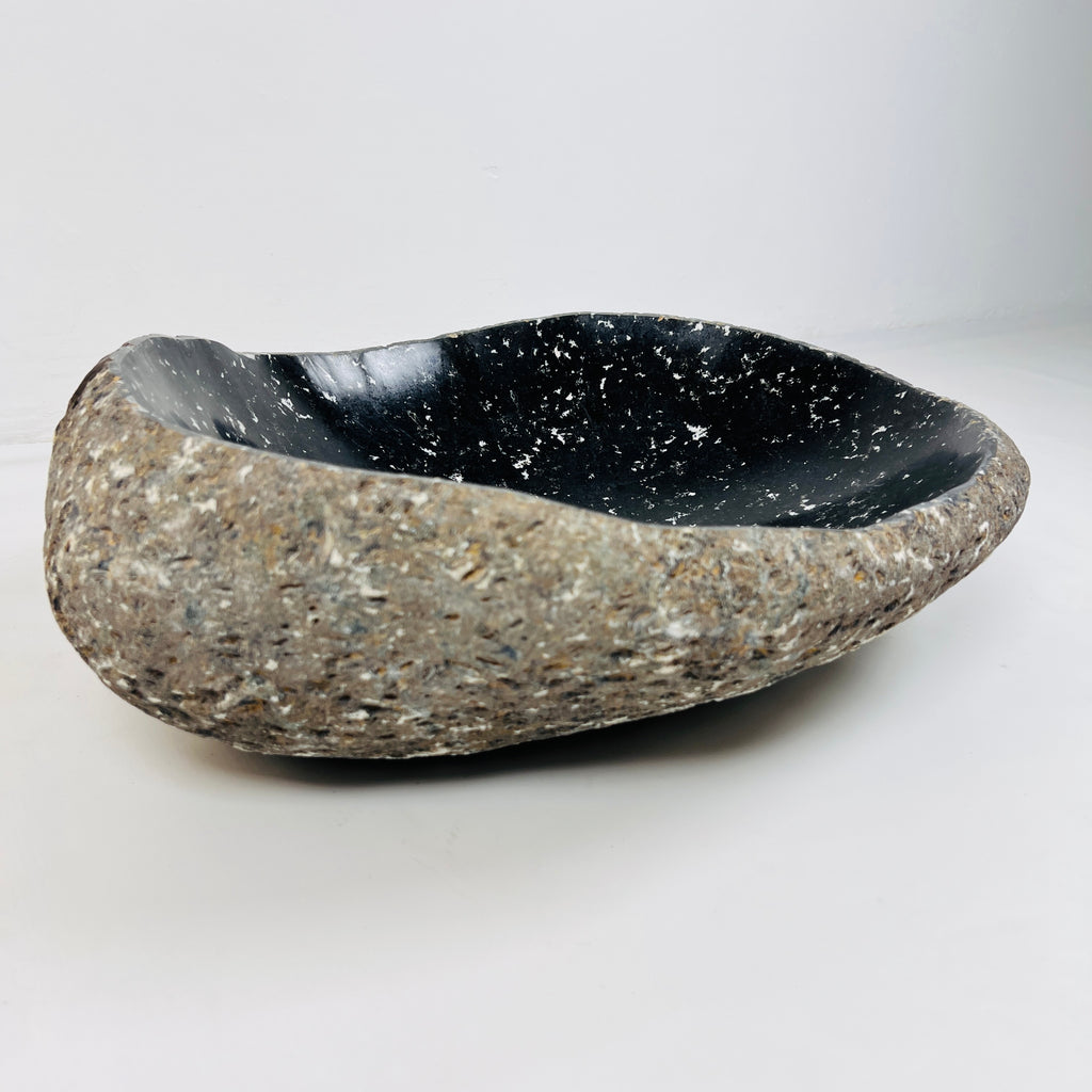 Midnight Specked River Stone Sink