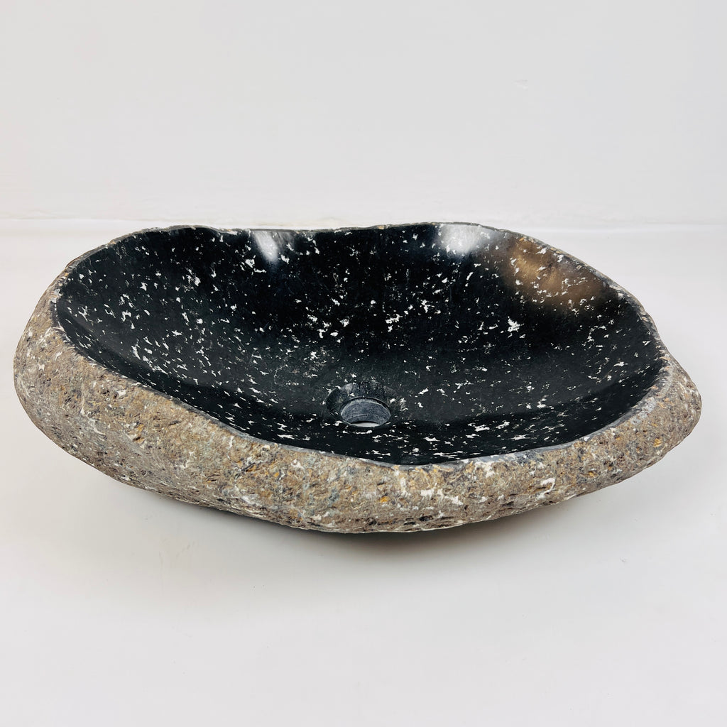 Midnight Specked River Stone Sink