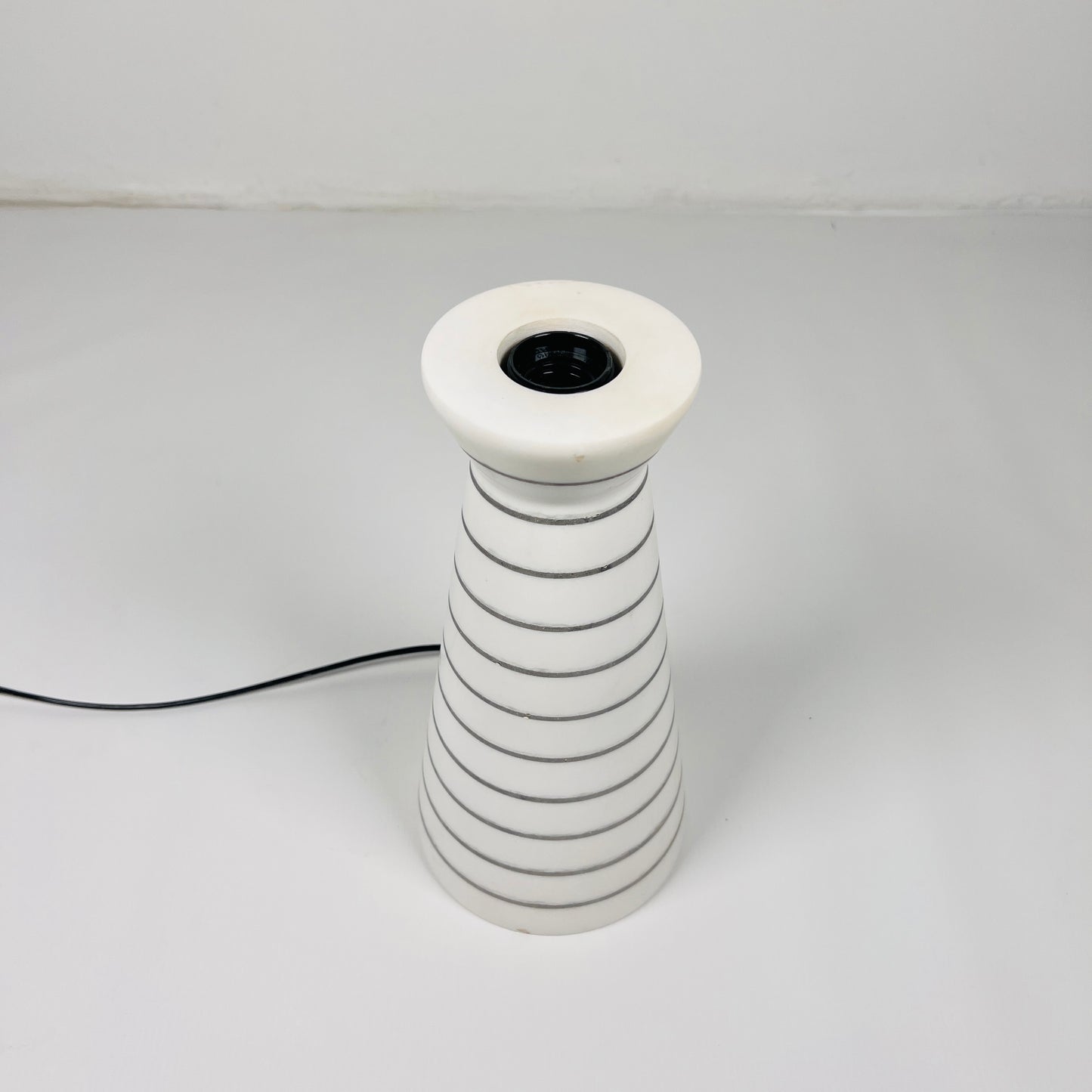 Funnel Table Lamp - Pinstripe