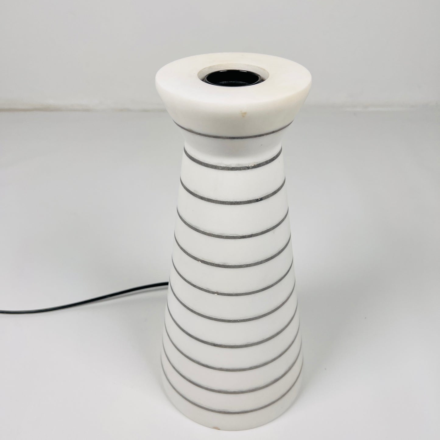 Funnel Table Lamp - Pinstripe