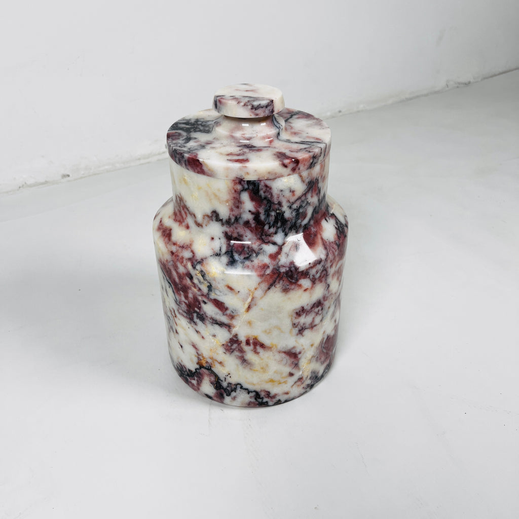 Red and White Jar