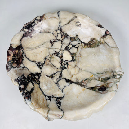 Wine Stone Bowl - Red & White