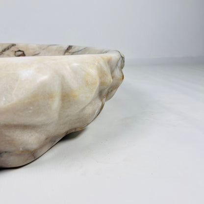 Wine Stone Bowl - Red & White