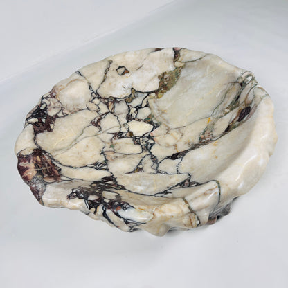 Wine Stone Bowl - Red & White