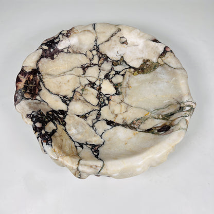 Wine Stone Bowl - Red & White