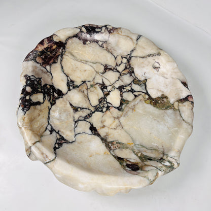 Wine Stone Bowl - Red & White