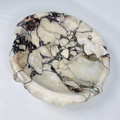 Wine Stone Bowl - Red & White