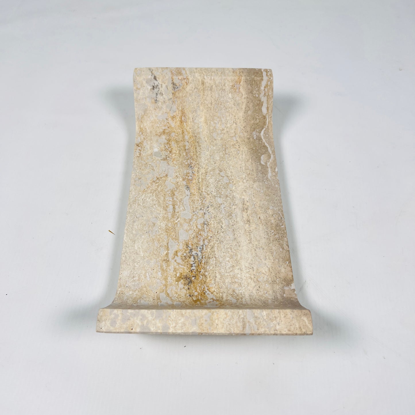 Beige Travertine Curved Tray