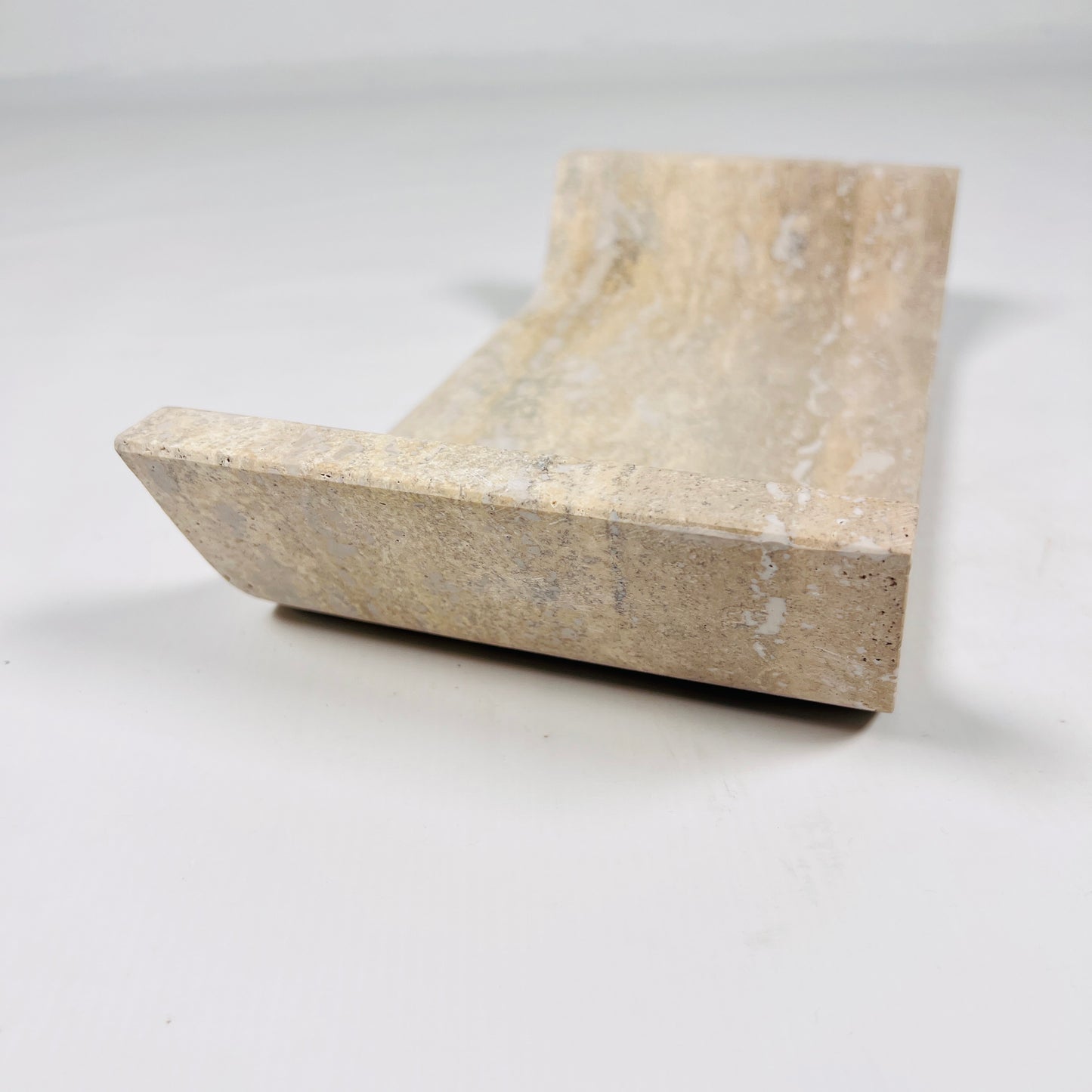 Beige Travertine Curved Tray