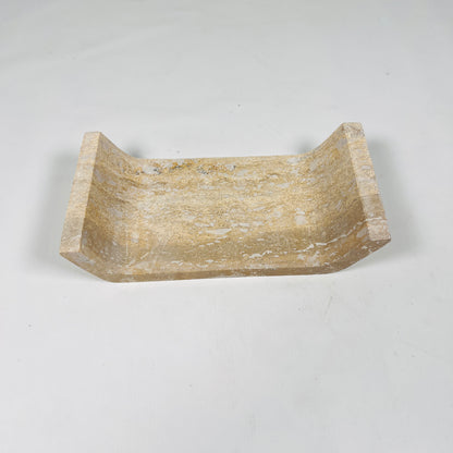 Beige Travertine Curved Tray