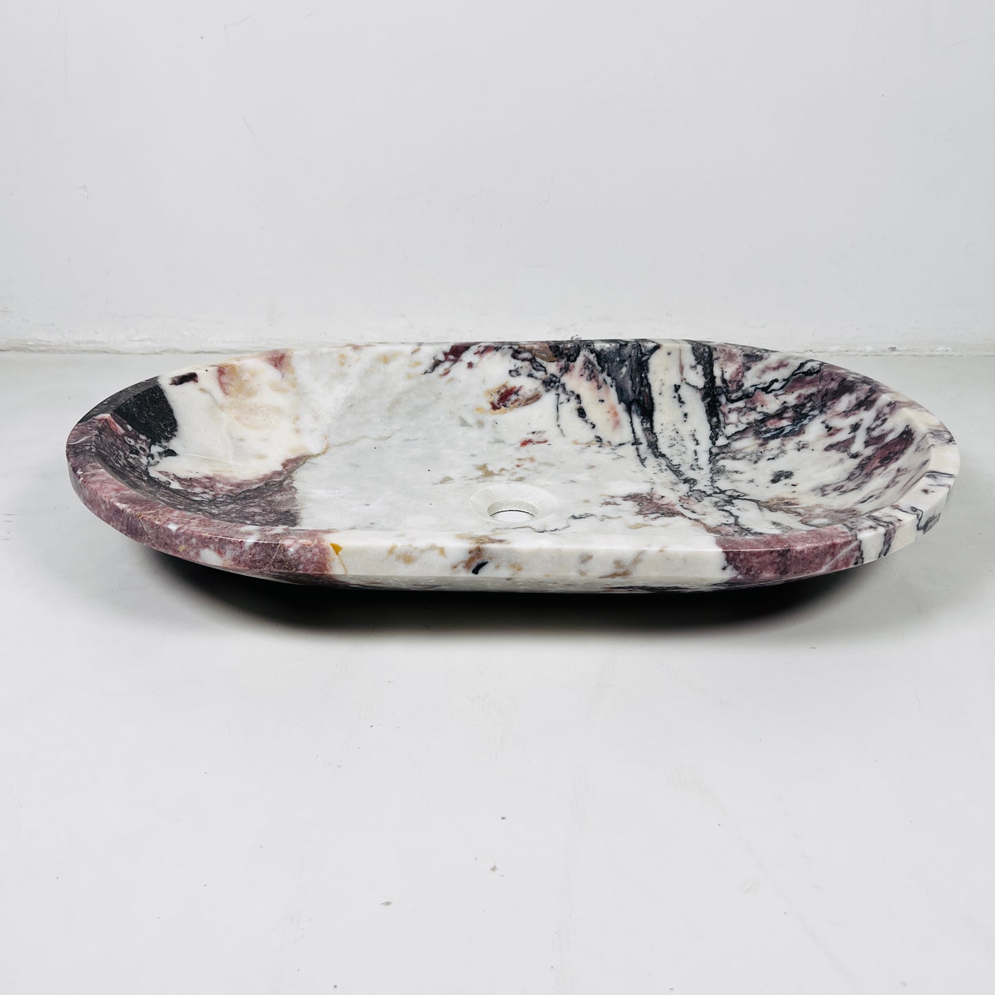 Oblong Sink - Red & White