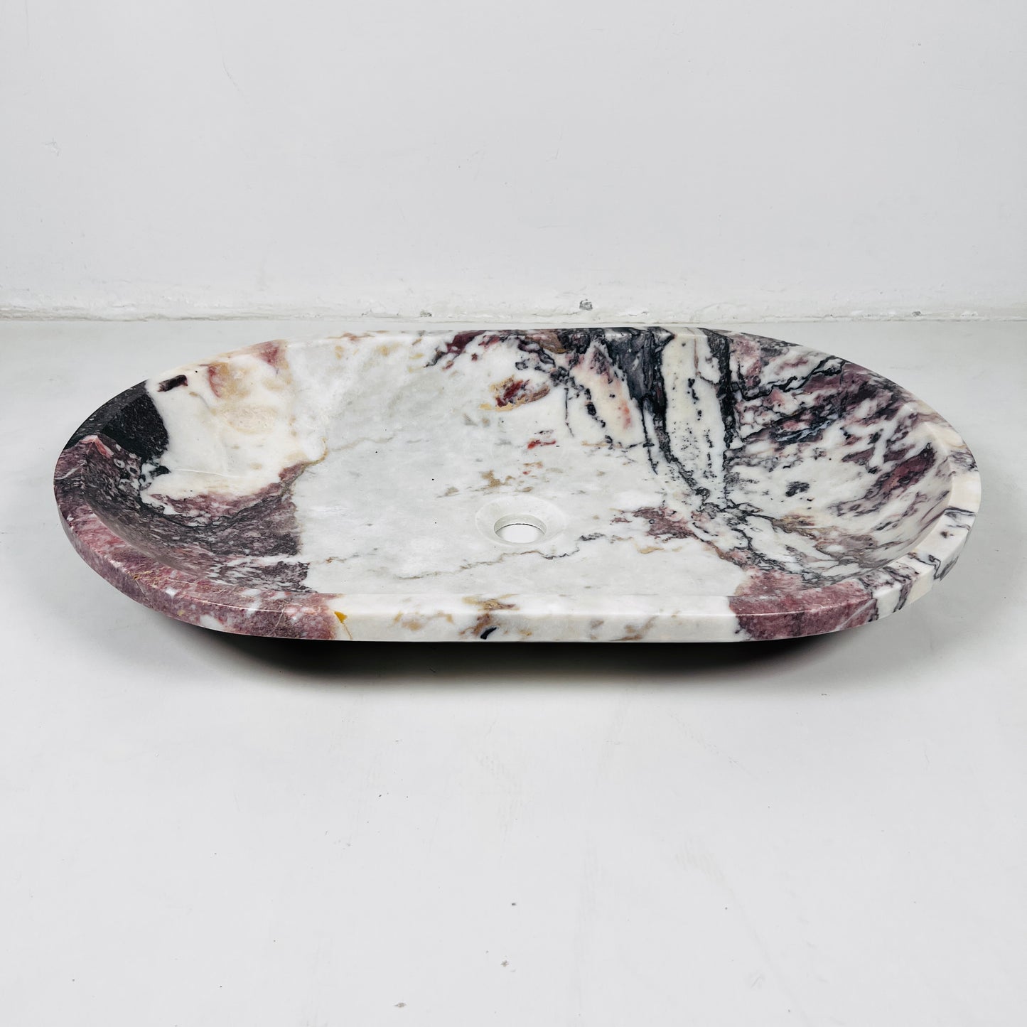 Oblong Sink - Red & White
