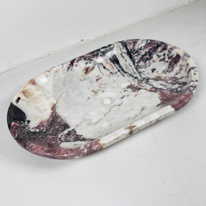 Oblong Sink - Red & White