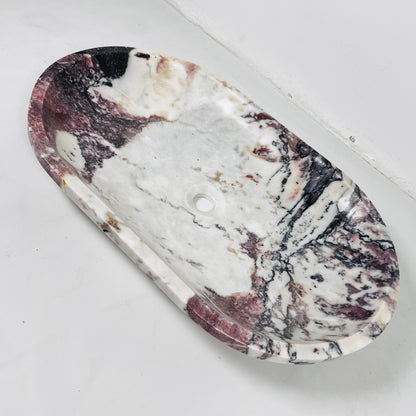 Oblong Sink - Red & White