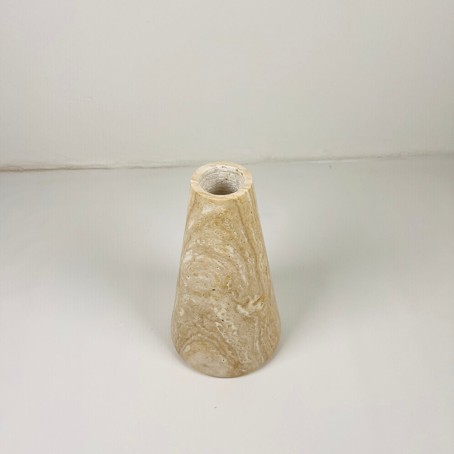 Funnel Vase - Travertine