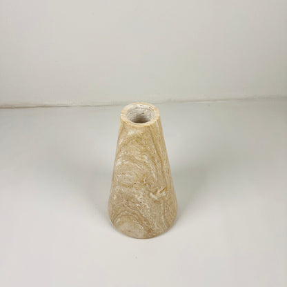 Funnel Vase - Travertine