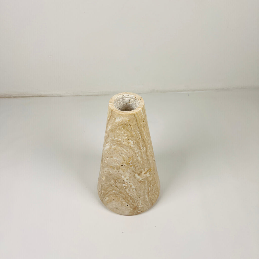 Funnel Travertine Vase