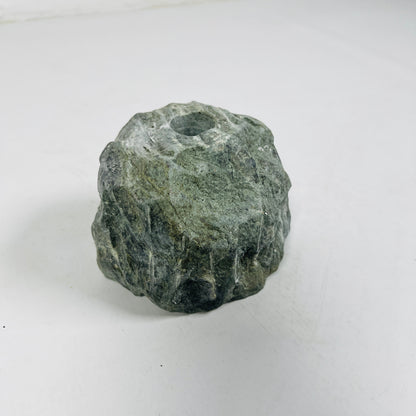 Organic Stone Candle Stand - Green