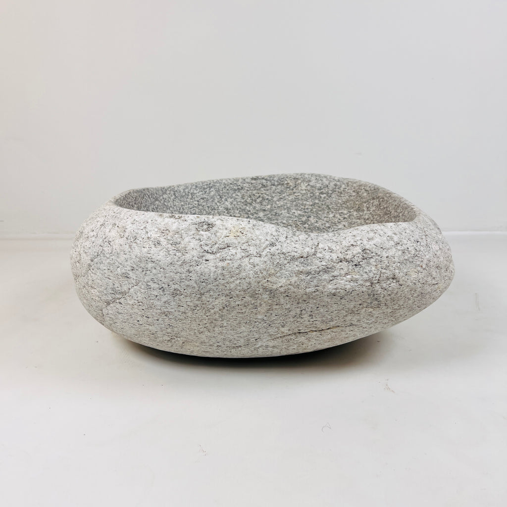 Light Sand Speckled River Stone Sink