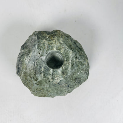 Organic Stone Candle Stand - Green
