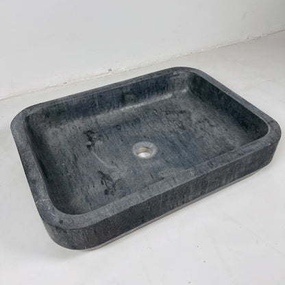 Rounded Rectangle Sink - Matte Black