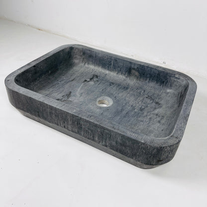 Rounded Rectangle Sink - Matte Black
