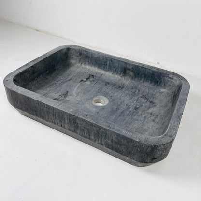 Rounded Rectangle Sink - Matte Black