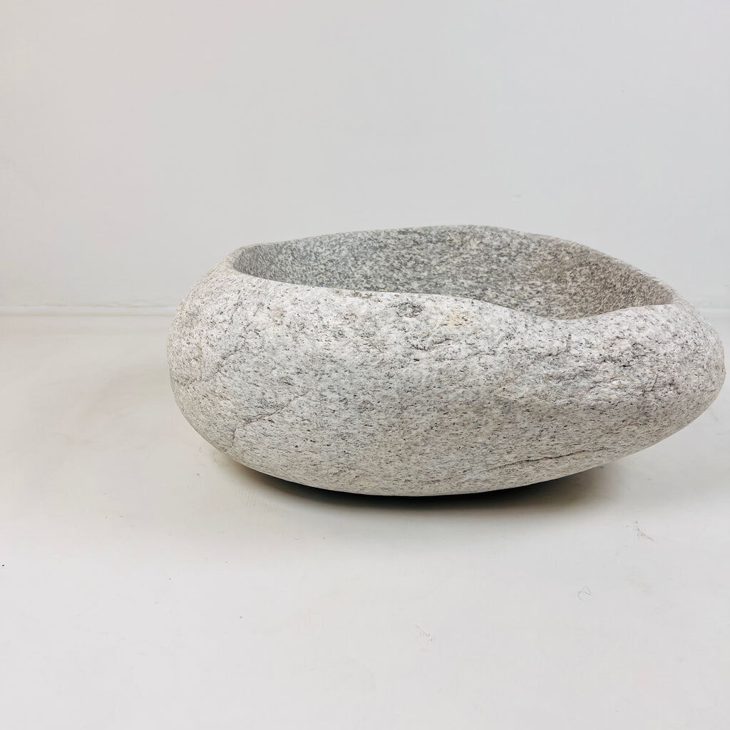 Light Sand Speckled River Stone Sink