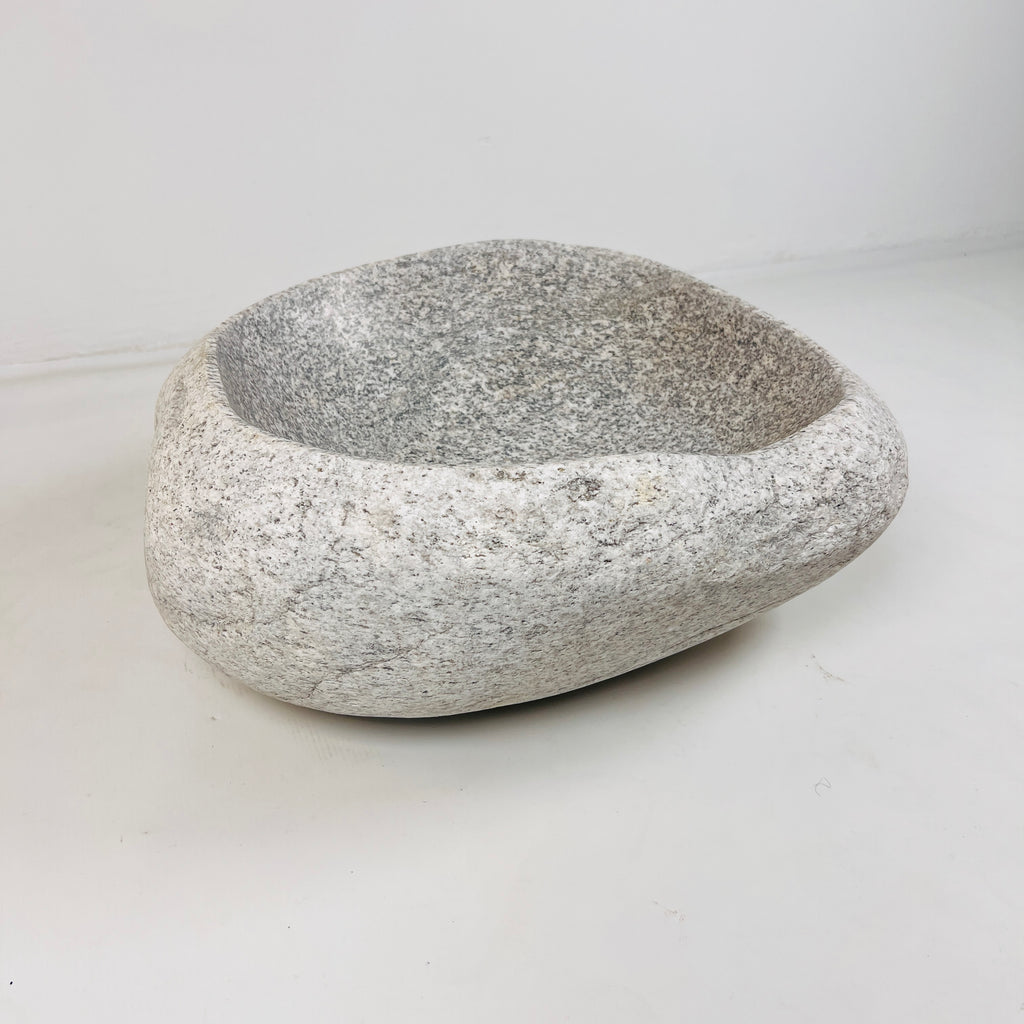 Light Sand Speckled River Stone Sink