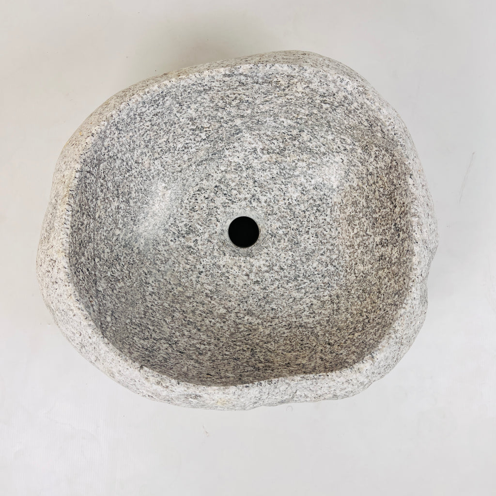 Light Sand Speckled River Stone Sink