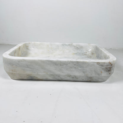 Rounded Rectangle Sink - Cheetah White