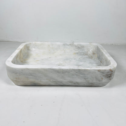 Rounded Rectangle Sink - Cheetah White