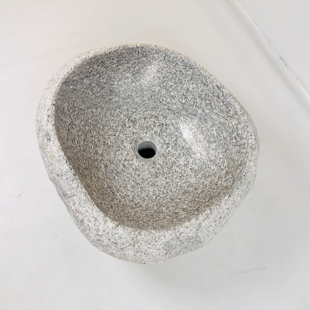 Light Sand Speckled River Stone Sink