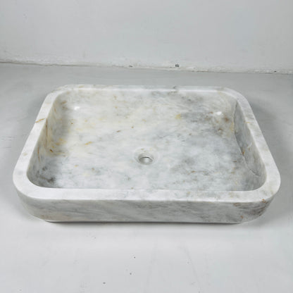 Rounded Rectangle Sink - Cheetah White