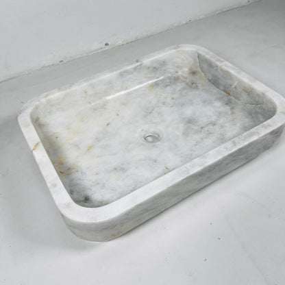 Rounded Rectangle Sink - Cheetah White