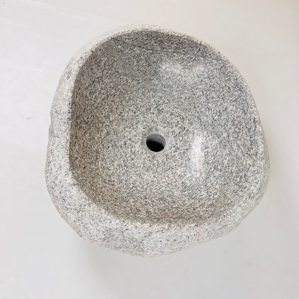 Light Sand Speckled River Stone Sink