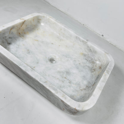 Rounded Rectangle Sink - Cheetah White