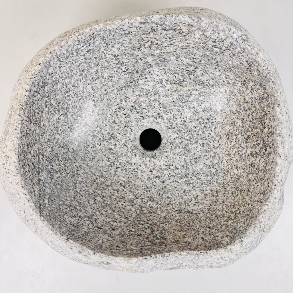 Light Sand Speckled River Stone Sink