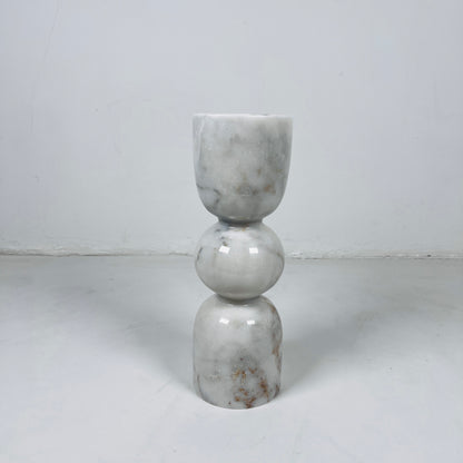 Orb-Linked Candle Stand - Gray