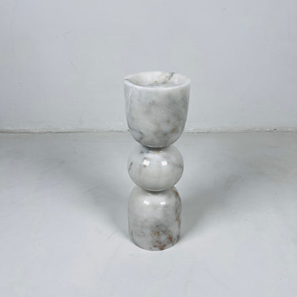 Orb-Linked Candle Stand - Gray