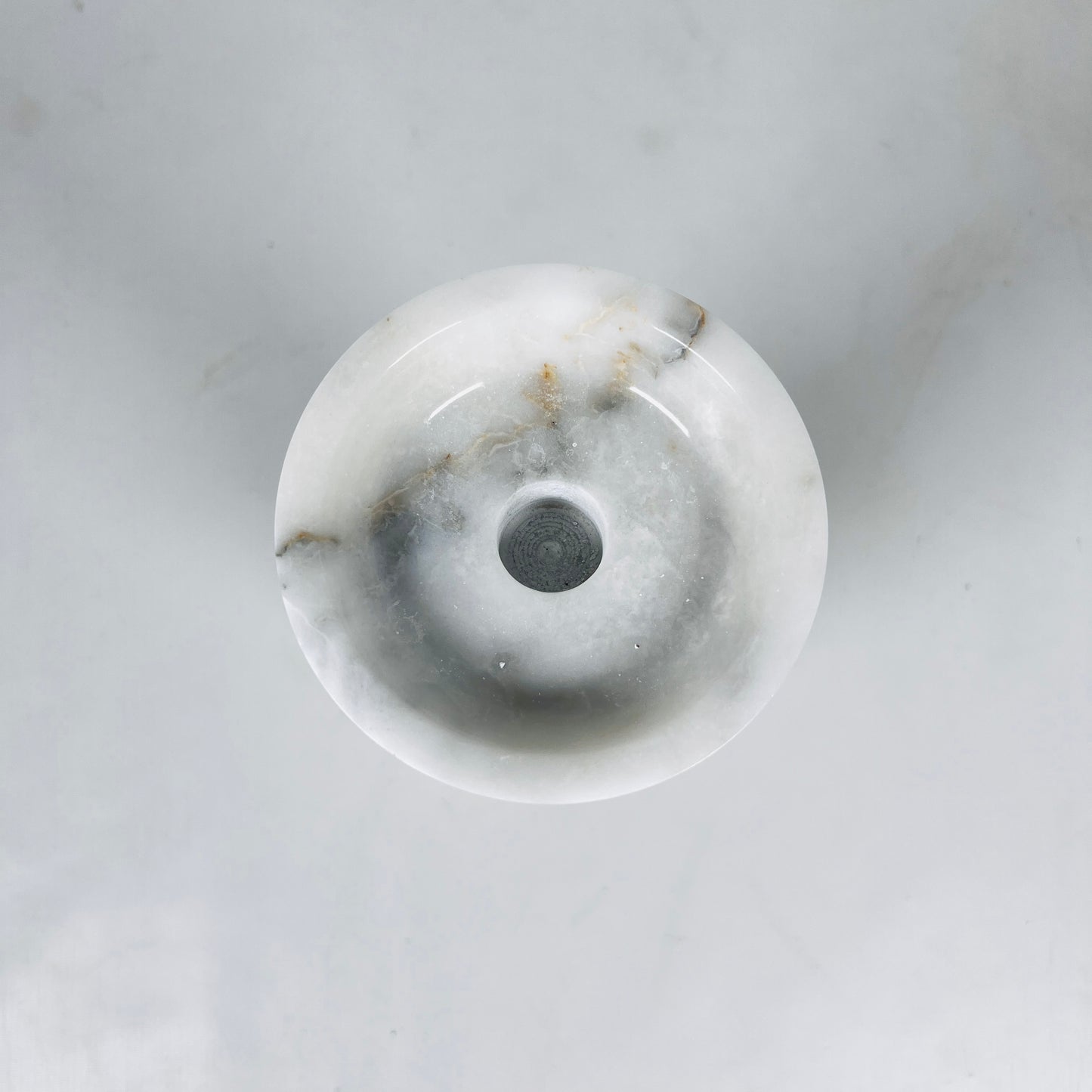 Orb-Linked Candle Stand - Gray