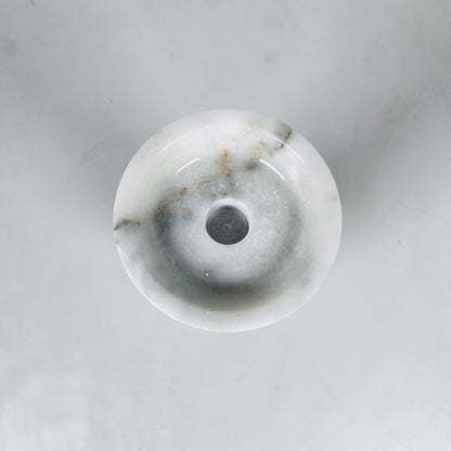 Orb-Linked Candle Stand - Gray