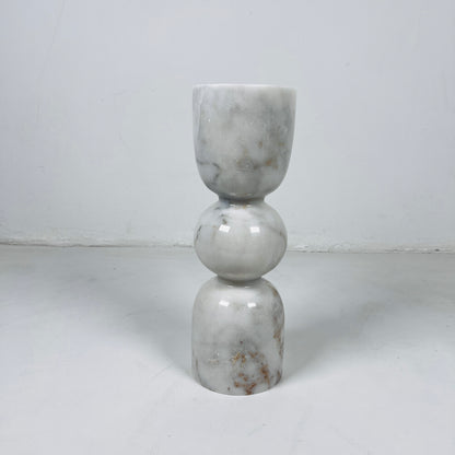 Orb-Linked Candle Stand - Gray