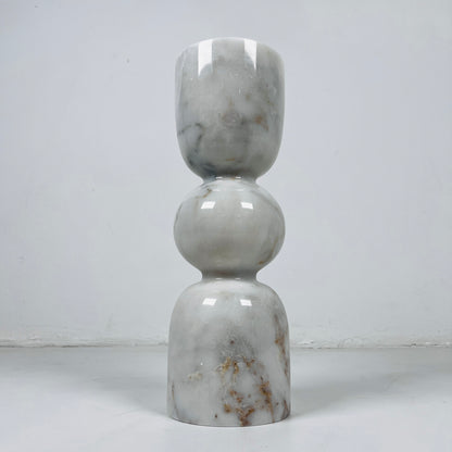 Orb-Linked Candle Stand - Gray