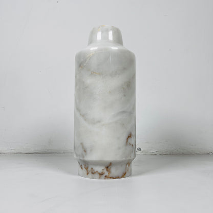 Cylindrical Vase - Cheetah White