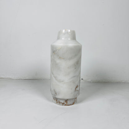 Cylindrical Vase - Cheetah White