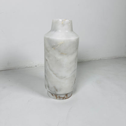 Cylindrical Vase - Cheetah White