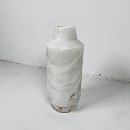 Cylindrical Vase - Cheetah White