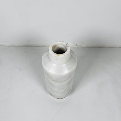 Cylindrical Vase - Cheetah White