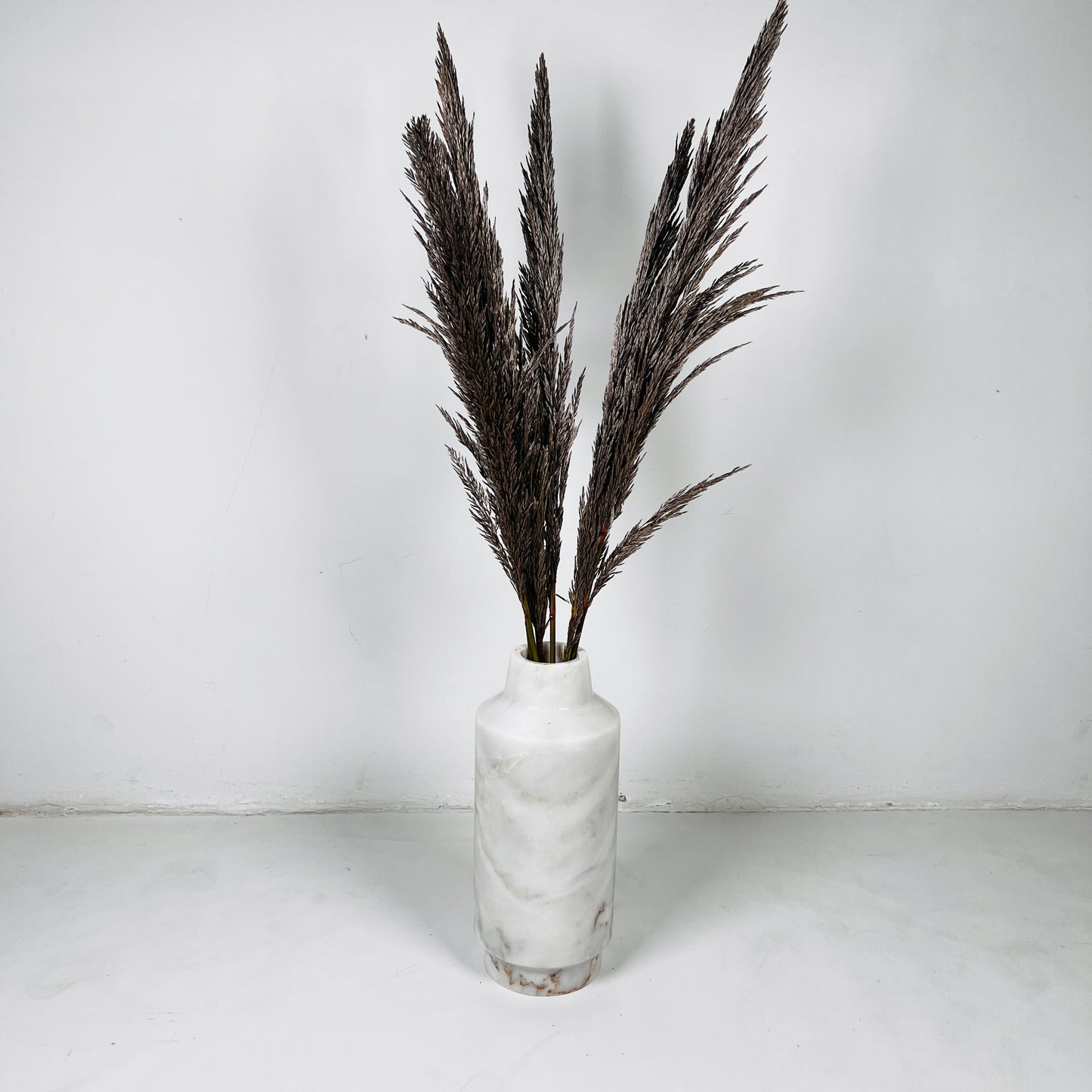 Cylindrical Vase - Cheetah White